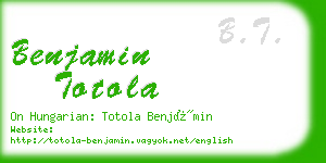 benjamin totola business card